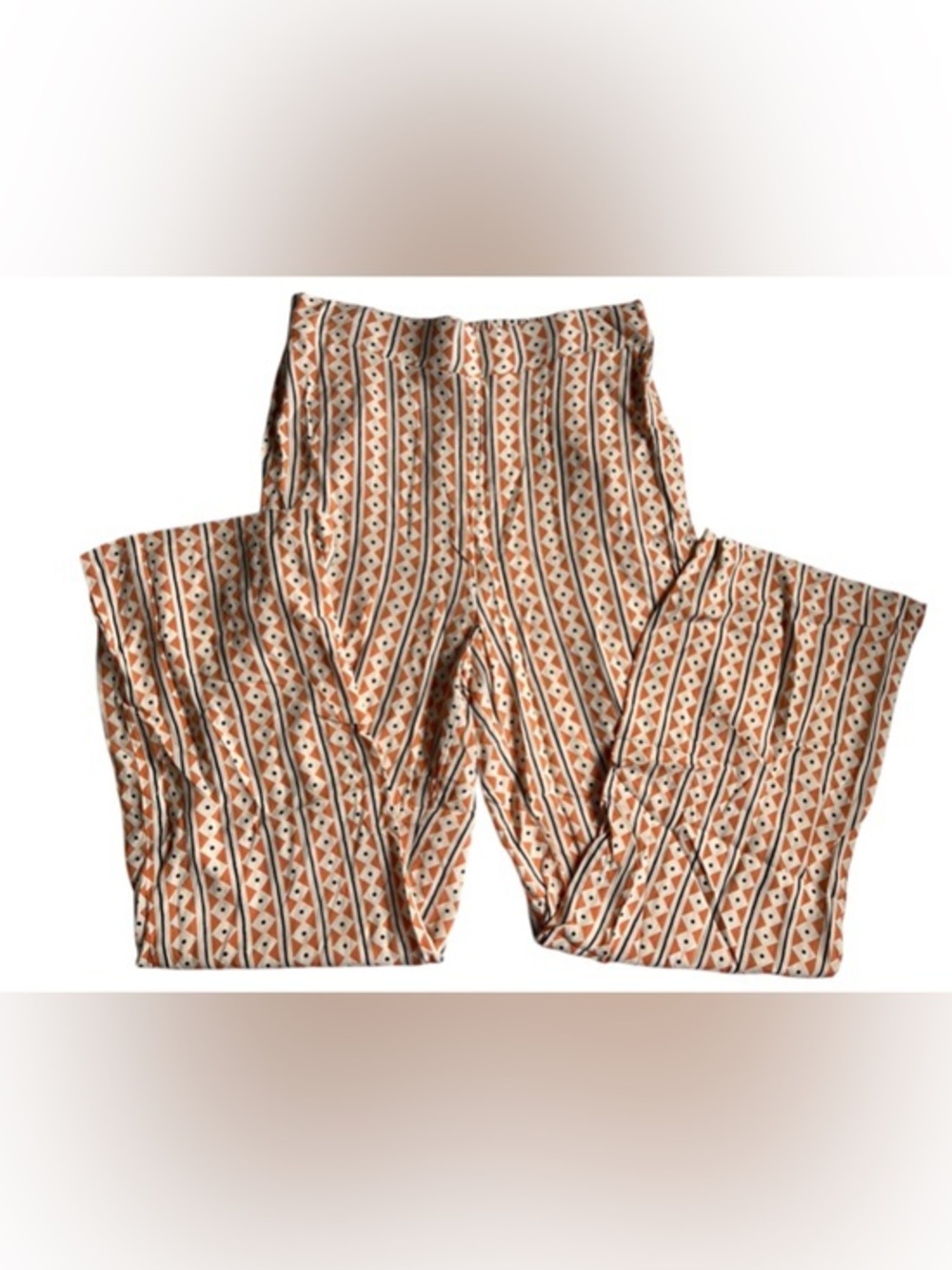 NWOT soyaconcept Coral Geometric boho Print pants